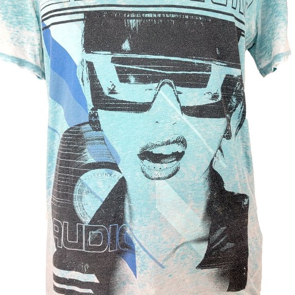 Scott Free Discoteka Cyberpunk Burnout Tee Size Medium - Picture 3 of 6